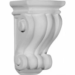 Ekena Traditional Cole Pilaster Corbel COR03X03X06CO, 3-1/2"W x 3"D x 6-3/4"H