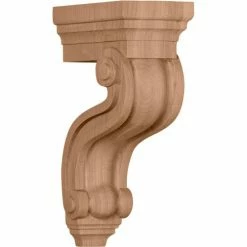 Ekena Los Angeles Hollow Back Corbel COR03X06X10HAAL, 3-3/8"W x 6-1/2"D x 10-1/2"H