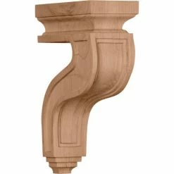 Ekena Hollow Back Corbel COR03X07X11HAMA, 3-1/2"W x 7-1/4"D x 11"H