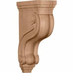 Ekena Boston Traditional Scroll Corbel COR03X08X13TSRO, 3-7/8"W x 8"D x 13"H