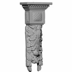 Ekena Hampshire Medium Drop Corbel COR04X02X09HA, 4"W x 2-1/8"D x 9-5/8"H