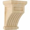 Ekena Fluted Corbel COR04X04X07FLRO, 4-1/4"W x 4-1/4"D x 7"H -Cheap Moulding & Millwork Store EKE COR04X04X07FLRO