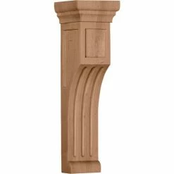 Ekena Recessed Groove Corbel COR04X04X14REMA, 4"W x 4"D x 14"H
