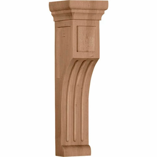 Ekena Recessed Groove Corbel COR04X04X14RERW, 4"W x 4"D x 14"H 3 Ekena Recessed Groove Corbel COR04X04X14RERW, 4"W x 4"D x 14"H