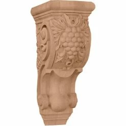 Ekena Medium Grape Bunches Corbel COR04X05X10GRMA, 4-7/8"W x 5-1/2"D x 10-7/8"H