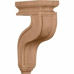 Ekena Hollow Back Corbel COR04X08X13HAAL, 4"W x 8-1/2"D x 13"H