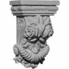 Ekena Rose Corbel COR05X02X08RO, 5-1/4"W x 2-3/4"D x 8-1/8"H -Cheap Moulding & Millwork Store EKE COR05X02X08RO