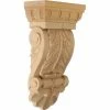 Ekena Thin Flowing Acanthus Corbel COR05X02X09ACMA, 5-3/4"W x 2-3/4"D x 9-3/4"H -Cheap Moulding & Millwork Store EKE COR05X02X09ACMA
