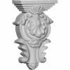 Ekena Royal Leaf Corbel COR05X02X09MO, 5-1/2"W x 2-3/4"D x 9-3/8"H -Cheap Moulding & Millwork Store EKE COR05X02X09MO