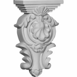 Ekena Royal Leaf Corbel COR05X02X09MO, 5-1/2"W x 2-3/4"D x 9-3/8"H