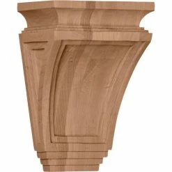Ekena Arts And Crafts Corbel COR06X04X09ARCH, 6"W x 4"D x 9"H