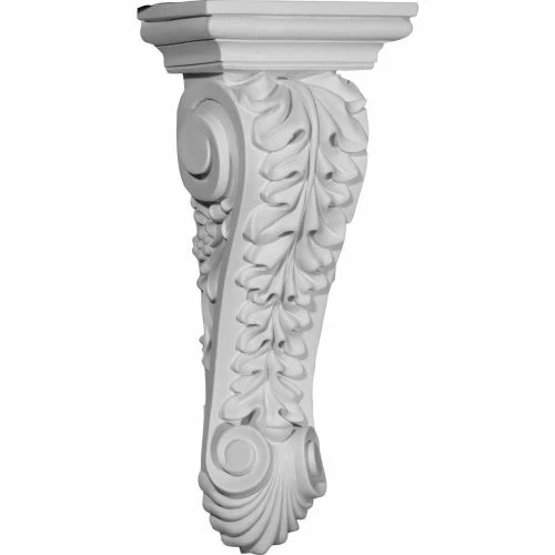 Ekena Jackson Single Leaf Drop Corbel COR06X04X14JA, 6-1/8"W x 4-1/4"D x 14-1/2"H 3 Ekena Jackson Single Leaf Drop Corbel COR06X04X14JA, 6-1/8"W x 4-1/4"D x 14-1/2"H