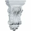 Ekena Beaded With Leaves Corbel COR07X05X13BE, 7-7/8"W x 5-1/8"D x 13-3/8"H -Cheap Moulding & Millwork Store EKE COR07X05X13BE