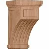 Ekena Fluted Mission Corbel COR07X07X13FLCH, 7"W x 7-1/2"D x 13"H 1 Ekena Fluted Mission Corbel COR07X07X13FLCH, 7"W x 7-1/2"D x 13"H -Cheap Moulding & Millwork Store EKE COR07X07X13FLCH