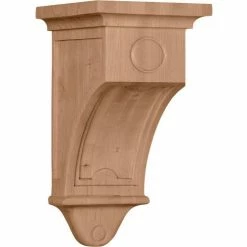 Ekena Arts And Crafts Corbel COR07X07X14ARRW, 7-1/2"W x 7-1/2"D x 14"H