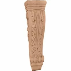 Ekena Extra Large Farmingdale Acanthus Pilaster Corbel COR08X04X35FRMA, 8-1/4"W x 4-3/4"D x 35"H