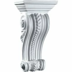 Ekena Alexandria Rope Center Corbel COR09X17X05AL, 9-1/2"W x 5-1/2"D x 17-3/8"H