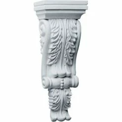 Ekena Legacy Acanthus Corbel COR12X04X02LE, 4-3/4"W x 2-3/4"D x 12-1/4"H