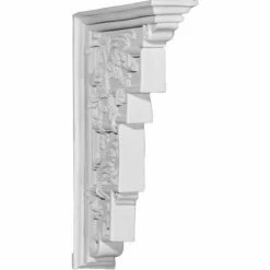 Ekena Genevieve Corbel COR18X03X12GE, 3-1/4"W x 12-1/8"D x 18-1/4"H