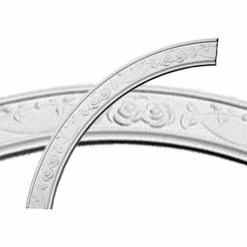 Ekena Flower Ceiling Ring CR41FL, 41"OD x 34-1/4"ID x 3-3/8"W x 3/4"D