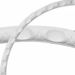 Ekena Dublin Leaves Ceiling Ring CR50DU, 50"OD x 44"ID x 3"W x 1-1/4"D