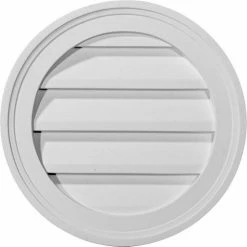 Ekena Round Gable Vent Louver GVRO18F, 18"W x 18"H, Functional