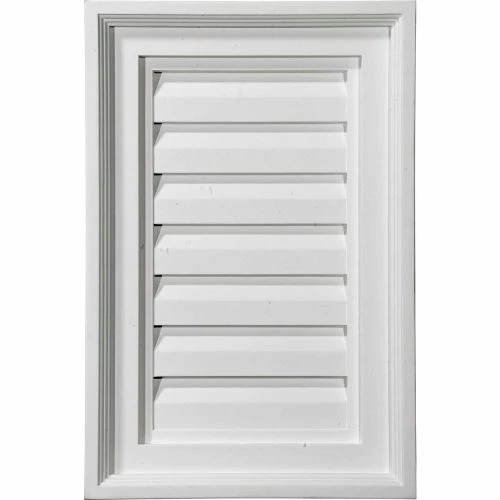 Ekena Vertical Gable Vent Louver GVVE12X16D, 12"W x 16"H, Decorative 3 Ekena Vertical Gable Vent Louver GVVE12X16D, 12"W x 16"H, Decorative