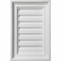 Ekena Vertical Gable Vent Louver GVVE12X26F, 12"W x 26"H, Functional