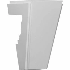 Ekena Chesterfield Keystone For Use With CRH12X KEY08X14X08CH, 8"W x 14"H x 8-1/2"D