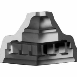 Ekena Inside Corner For Moulding MLD03X03X04DE MIC03X03DE, 3-3/8"D x 3-3/8"H