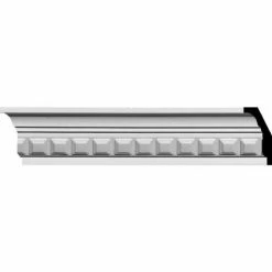 Ekena Blackthorne Crown Moulding MLD02X02X03BL, 2-1/4"H x 2"D x 3-1/8"F x 94-5/8"L