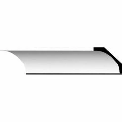 Ekena Traditional Smooth Crown Moulding MLD02X02X03TR, 2-3/8"H x 2-5/8"D x 3-5/8"F x 94-1/2"L