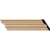 Ekena Bedford Carved Wood Crown Moulding MLD03X02X03BEAL, 3"H x 2-1/4"D x 3-1/4"F x 96"L -Cheap Moulding & Millwork Store EKE MLD03X02X03BEAL