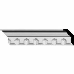 Ekena Heaton Crown Moulding MLD03X02X03HE, 3-1/8"H x 2-3/4"D x 3-7/8"F x 94-5/8"L