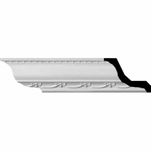 Ekena Federal Crown Moulding MLD03X03X04FE, 3"H x 3-5/8"D x 4-5/8"F x 94-1/2"L 3 Ekena Federal Crown Moulding MLD03X03X04FE, 3"H x 3-5/8"D x 4-5/8"F x 94-1/2"L
