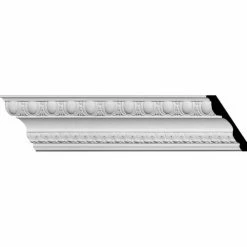 Ekena Bedford Egg & Dart Crown Moulding MLD04X03X06BE, 4-7/8"H x 3-1/2"D x 6"F x 94-5/8"L