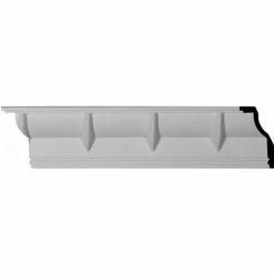 Ekena Deco Crown Moulding MLD05X02X05DC, 4-3/4"H x 2-3/8"D x 5-1/4"F x 94-1/2"L