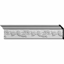 Ekena Genevieve Crown Moulding MLD06X02X07GE, 7"H x 3"D x 7-1/4"F x 96"L