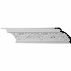 Ekena Hampton Crown Moulding MLD06X06X09HM, 6-1/4"H x 6-1/4"D x 8-7/8"F x 94-1/2"L