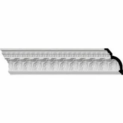 Ekena Odessa Leaf Dentil Crown Moulding MLD07X05X09OD, 7-3/4"H x 5-1/2"D x 9-1/2"F x 96"L