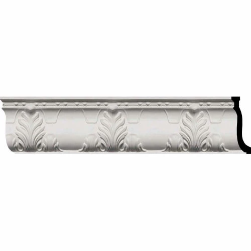 Ekena Alexandria Acanthus Leaf And Ribbons Crown Moulding MLD09X03X10AL, 9-1/4"H x 3-3/4"H x 96"L 3 Ekena Alexandria Acanthus Leaf And Ribbons Crown Moulding MLD09X03X10AL, 9-1/4"H x 3-3/4"H x 96"L
