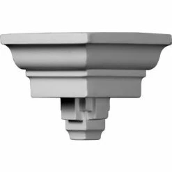 Ekena Outside Corner For Moulding MLD03X03X04DE MOC03X03DE, 3-3/8"D x 3-3/8"H