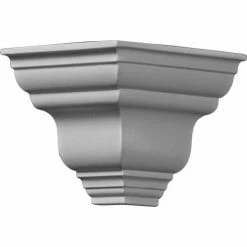 Ekena Outside Corner For Moulding MLD03X03X05DU MOC03X03DU, 3-7/8"D x 3-7/8"H