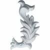 Ekena Needham Flowing Leaves Onlay ONL03X06X01NE-R, 3-7/8"W x 6-3/4"H x 3/4"D -Cheap Moulding & Millwork Store EKE ONL03X06X01NE R