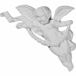 Ekena Angel Onlay Right ONL05X06X01AN-R, 5-1/8"W x 6-5/8"H x 1-1/8"D
