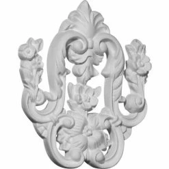 Ekena Flower Drop Onlay ONL05X06X01FL, 5-3/4"W x 6-1/2"H x 5/8"D