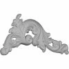 Ekena Damon Leaf Onlay ONL05X09X01DA-R, 9-3/4"W x 5-1/4"H x 5/8"D -Cheap Moulding & Millwork Store EKE ONL05X09X01DA R
