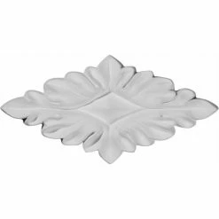 Ekena Quentin Diamond Center Onlay ONL06X03QU, 6-3/4"W x 3-1/8"H x 5/8"D