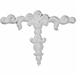 Ekena Chesterfield Drop Onlay W/Scrolls ONL06X05X01CH, 6-7/8"W x 5-1/8"H x 5/8"D