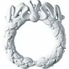 Ekena Dublin Wreath Center Onlay ONL08X07DU, 8-5/8"W x 7-7/8"H x 3/4"D -Cheap Moulding & Millwork Store EKE ONL08X07DU